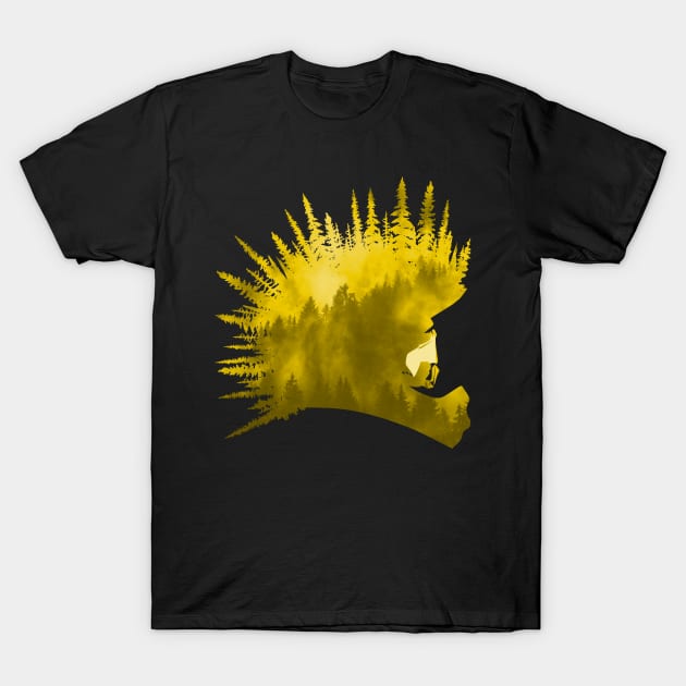 MTB Yella Art T-Shirt by OneRedFox